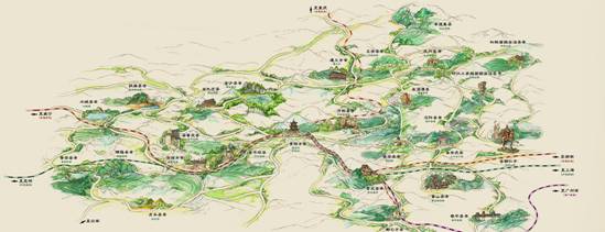 贵州首幅手绘茶文化地图亮相贵阳南明