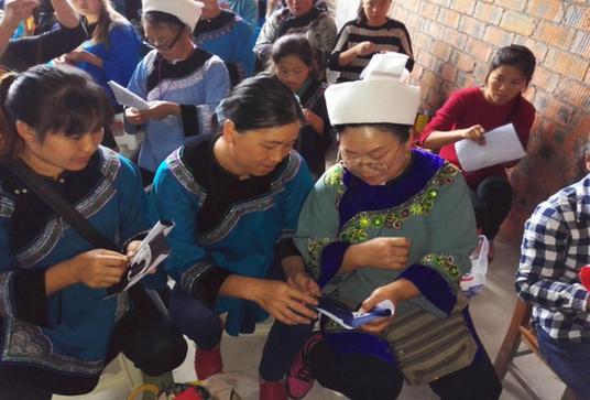 Guizhou delegate committed to horsetail embroidery