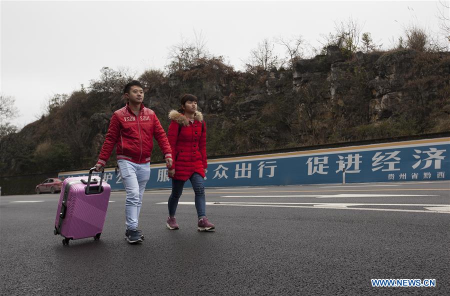 Road finished in 2018 takes migrant workers home conveniently in Guizhou