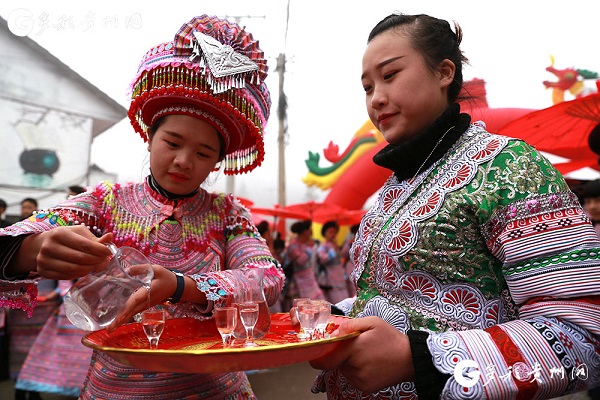 Guizhou's Miao people celebrate Spring Festival